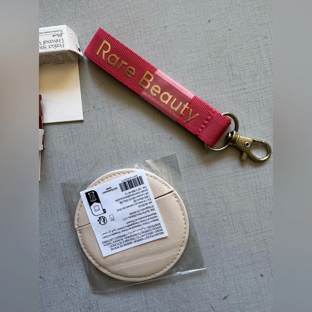 NWT Rare Beauty Compact Mirror Lanyard Bundle